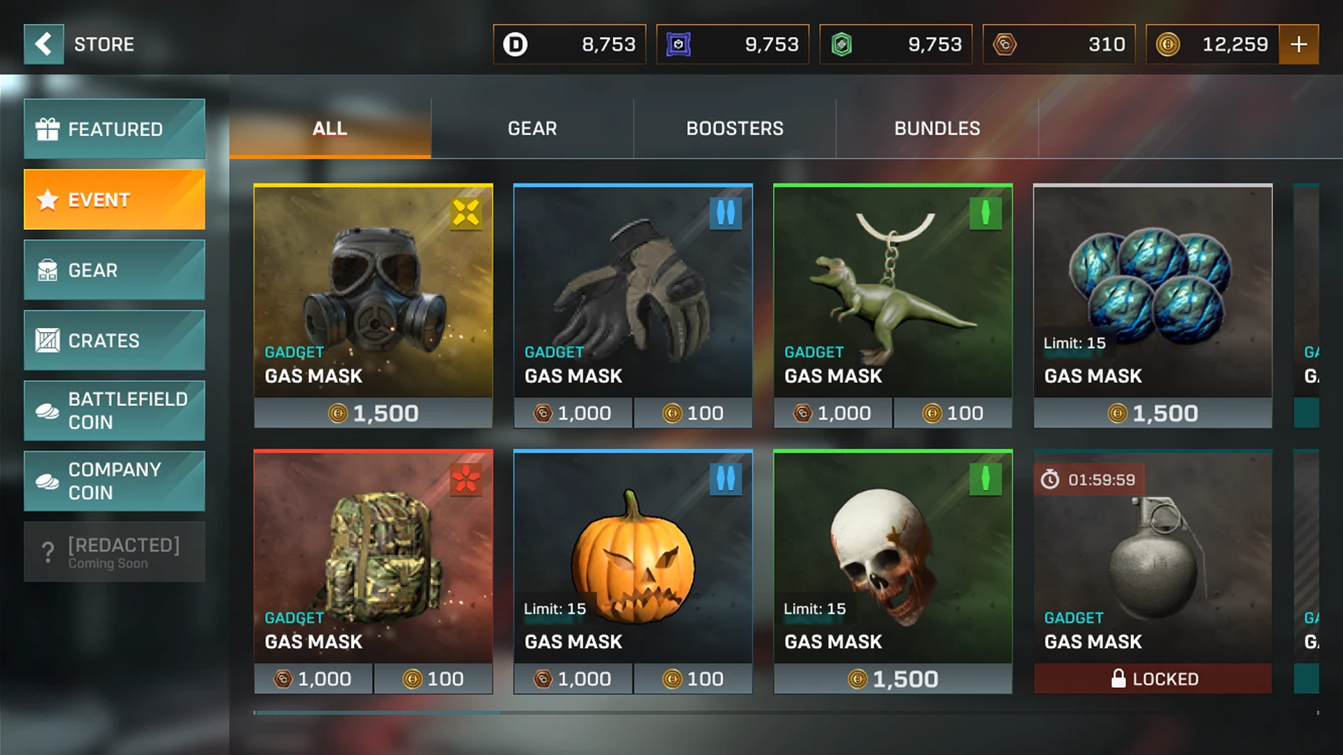ITEMS SHOP