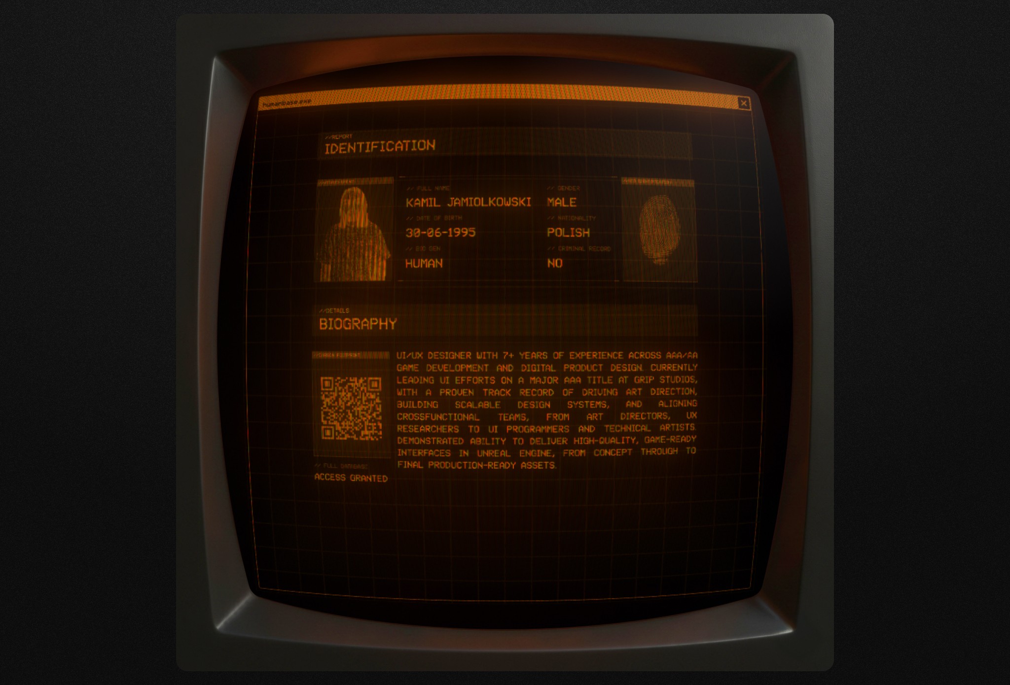 IDENTIFICATION RECORD
