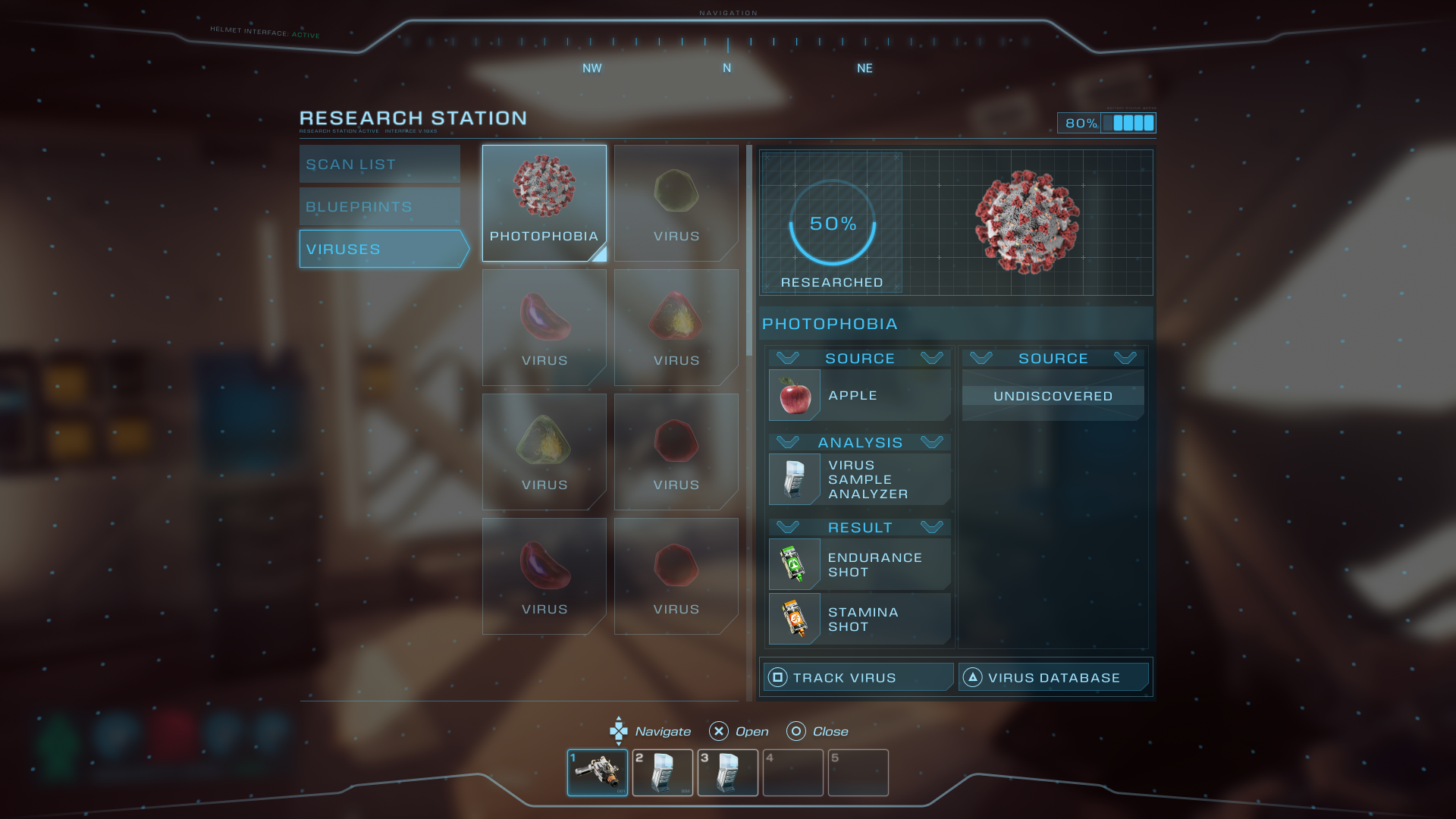 RESEARCH STATION UI