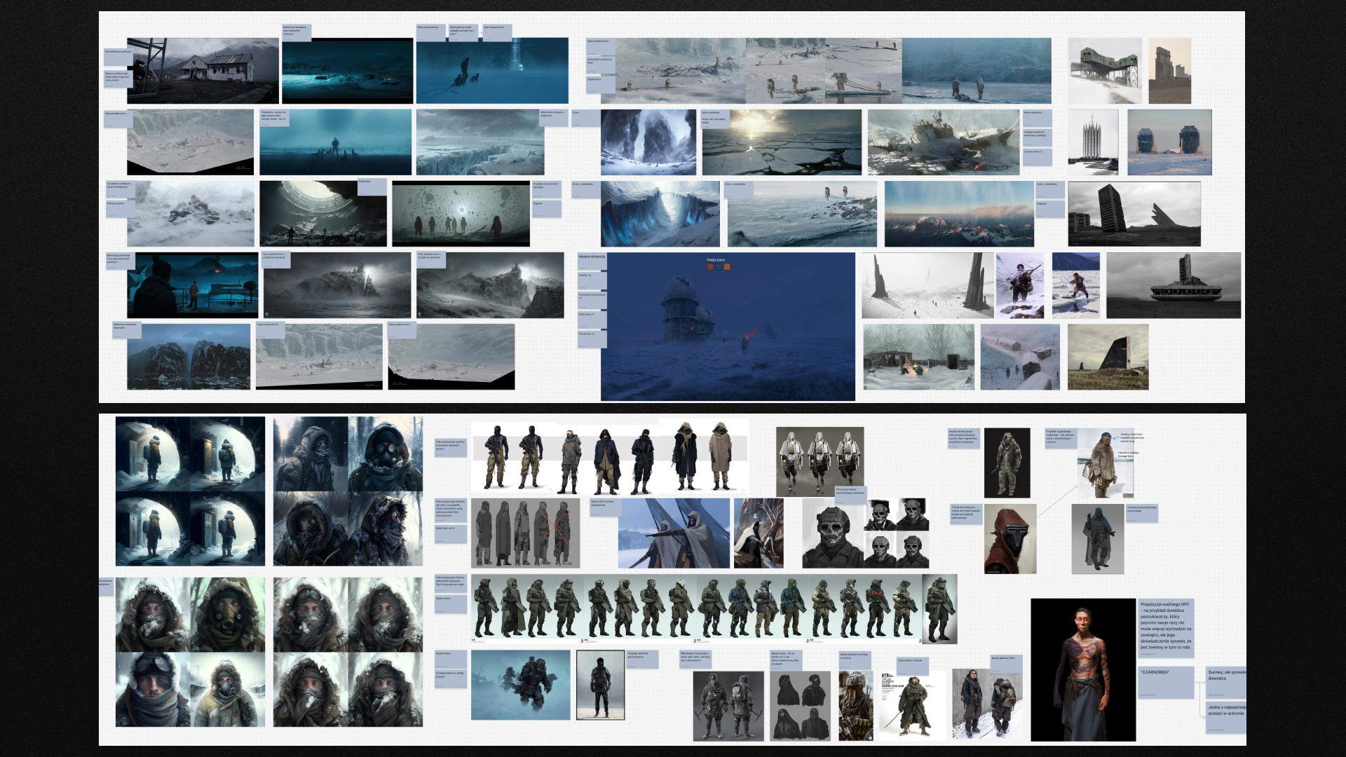 CONCEPT SHEET, ENVIRONMENT AND CHARACTER DESIGN EXPLORATION